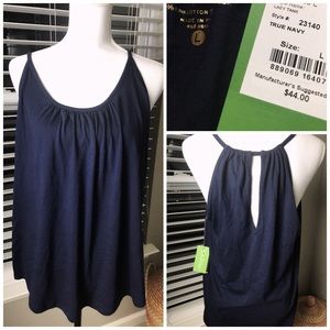 Lilly Pulitzer Lacy Tank True Navy L NWT